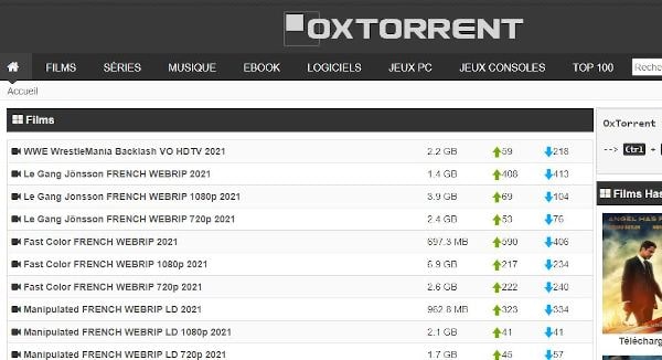 OxTorrent torrents
